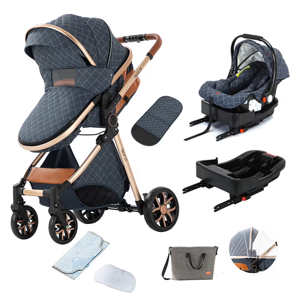 Baby Travel System Stroller with Safety Car Seat and Base Set F674668
