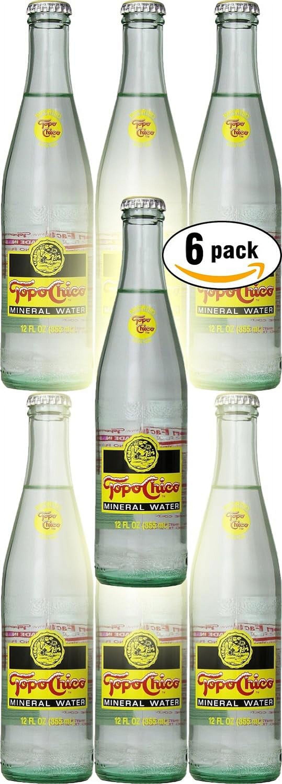 12 Oz Glass Bottle Mineral Water, Pack Of 6 H21595