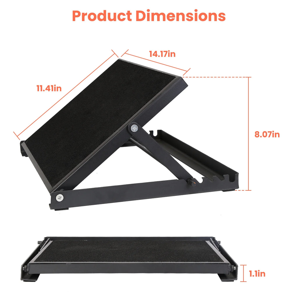 Steel Calf Stretcher Slant Board with 5 Adjustable Inclines Non-Slip Surface J901637