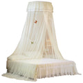 White Lace Bed Canopy L3211