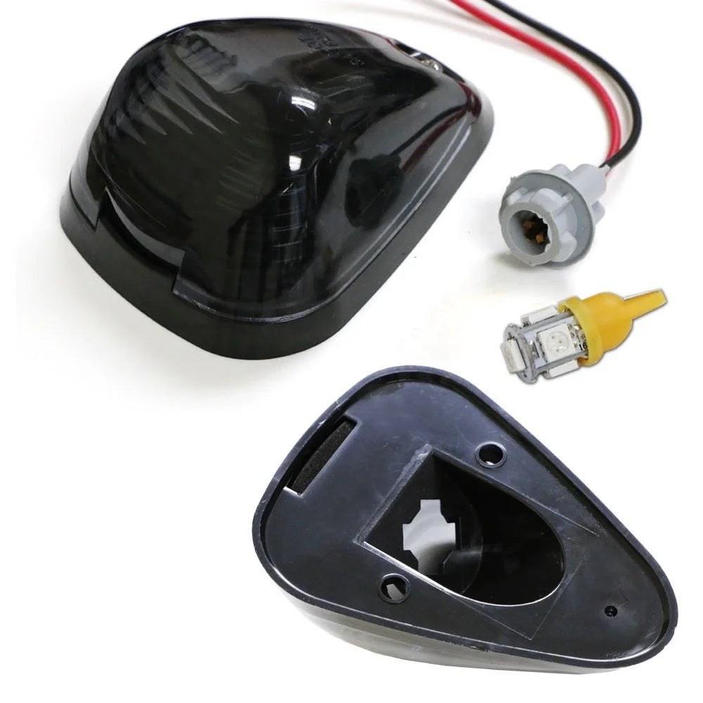 5PCS Black Smoked LED Cab Roof Marker Running Lamps With Amber LED Lights M620670