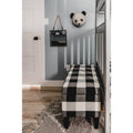 Black Plaid Decorative Storage Bench U571010