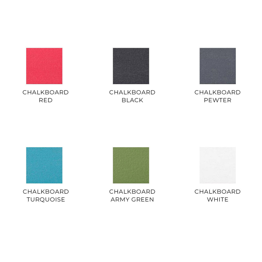 Red Painted Wood Frame Chalkboard S582