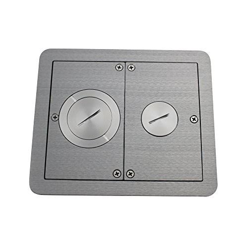 Aluminum FloorPort Flanged Furniture Feed T91765