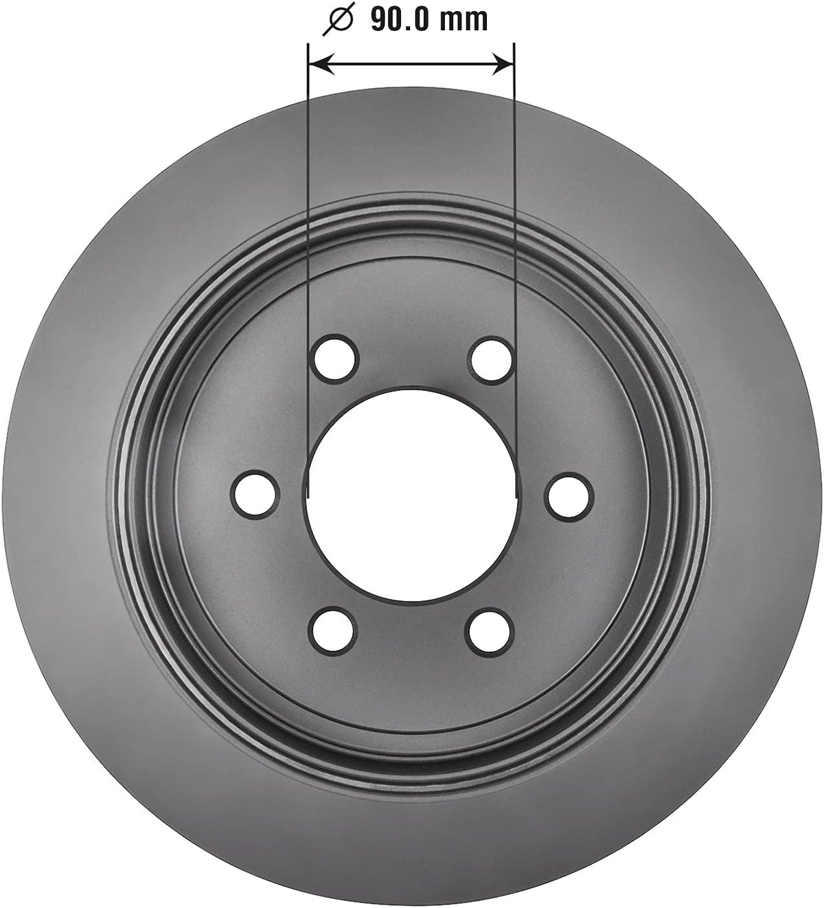 Pack of 2 Rear Brake Rotor D81737