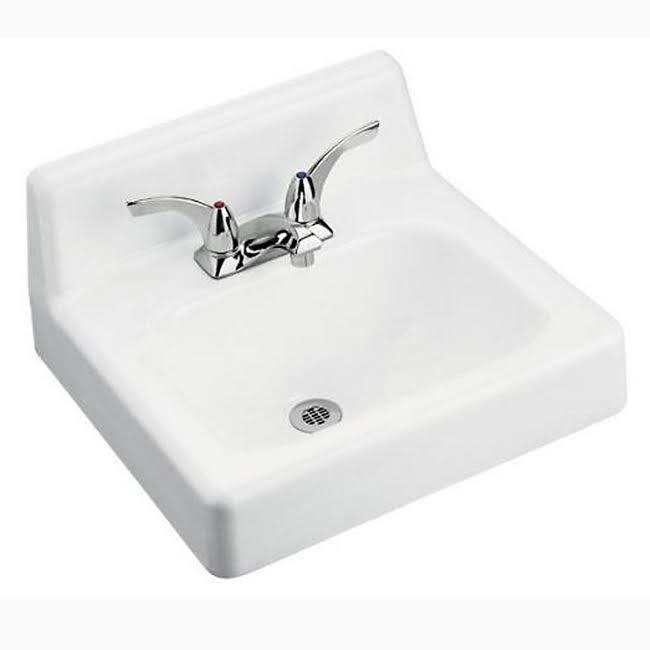 White 20x18 Right Hand Bathroom Sink O24282