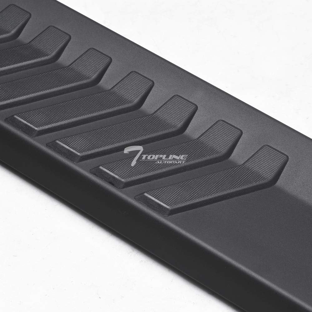 Matte Black Aluminum Side Step Rail Running Boards R1291