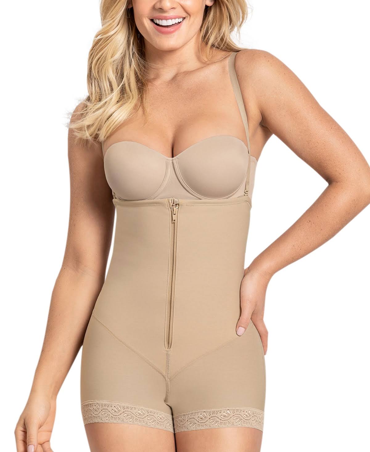 Light Beige Strapless Compression Shaper H53253