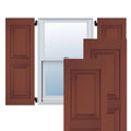 15 in. x 72 in. Exterior Real Wood Raised Panel Shutters Pair K296783