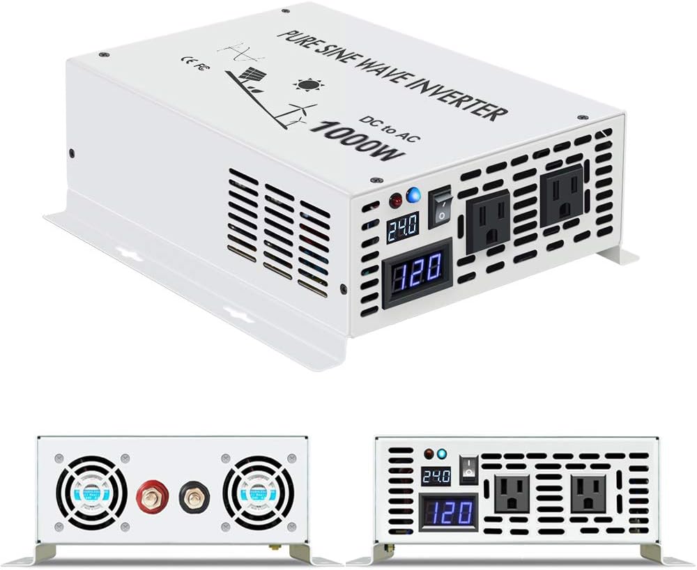 800w 12v 120v DC AC Power Inverter Converter Pure Sine Wave Z5774