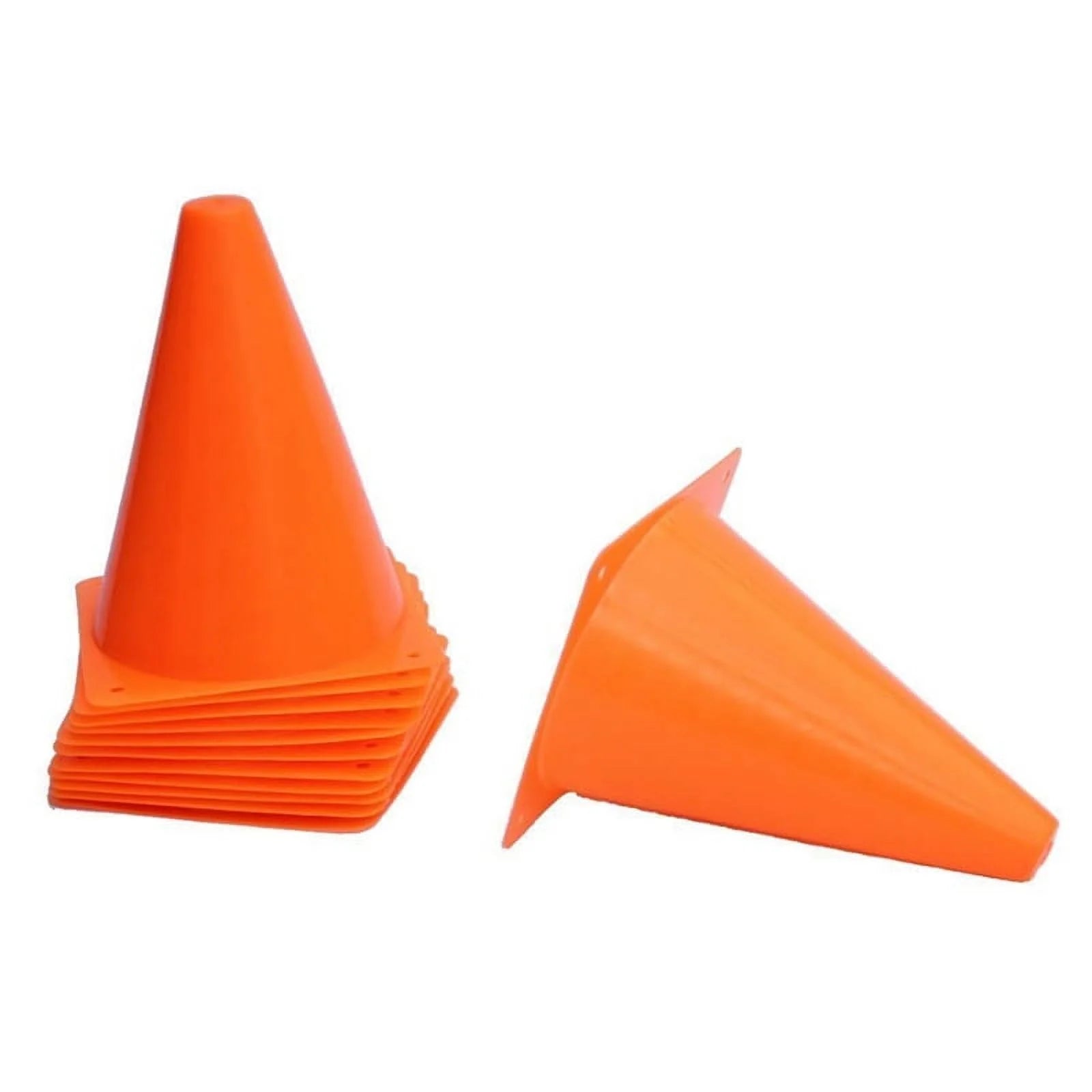 10 Pcs Traffic Cones 7 Inch Multipurpose Cones for Football Training E37175