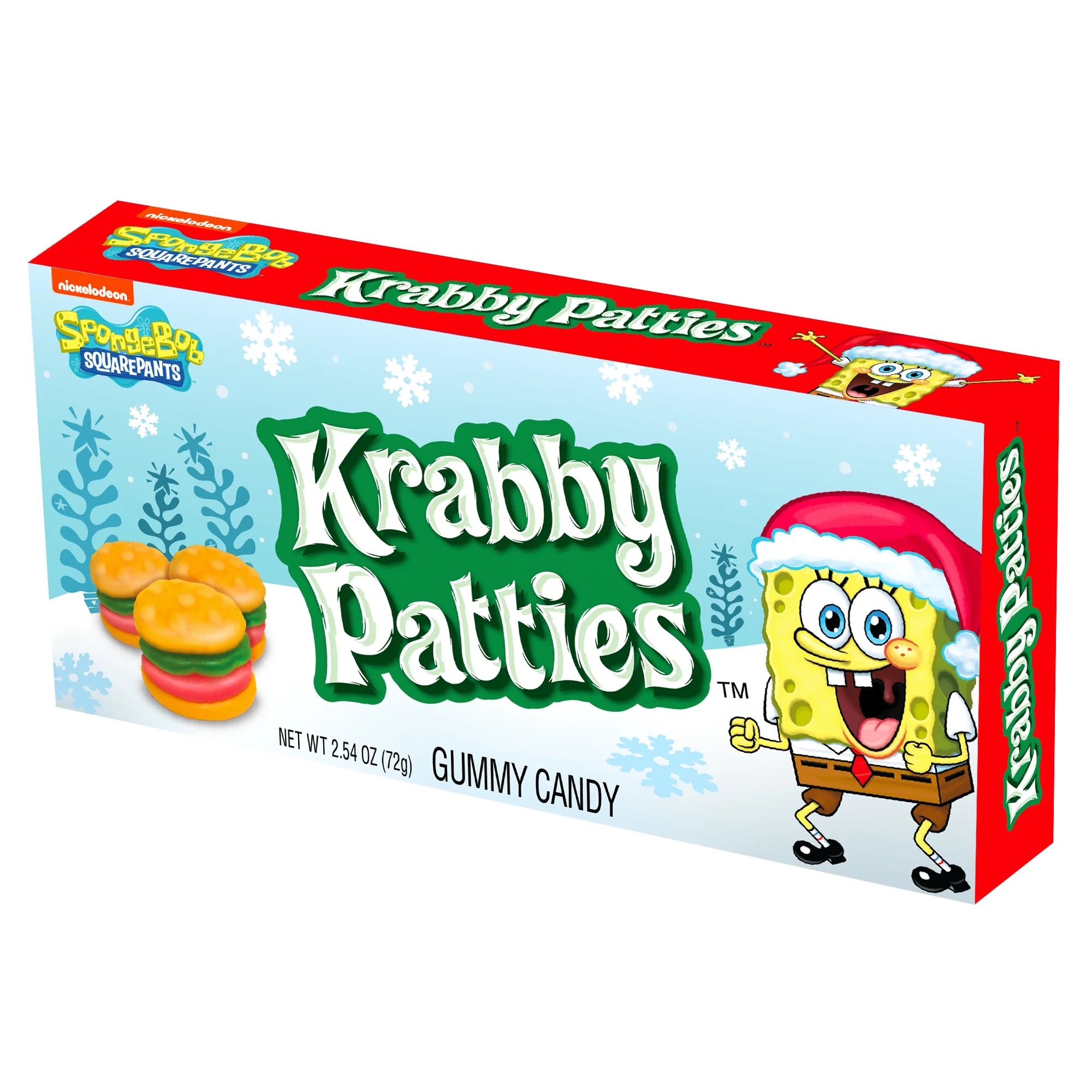 SpongeBob SquarePants Gummy Candy Original Flavor Krabby Patty Theater Box, 2.54 oz V67444