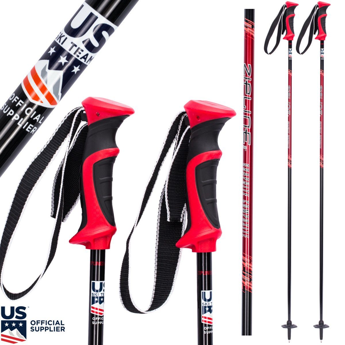 14.0 Graphite Composite Ski Poles A7489