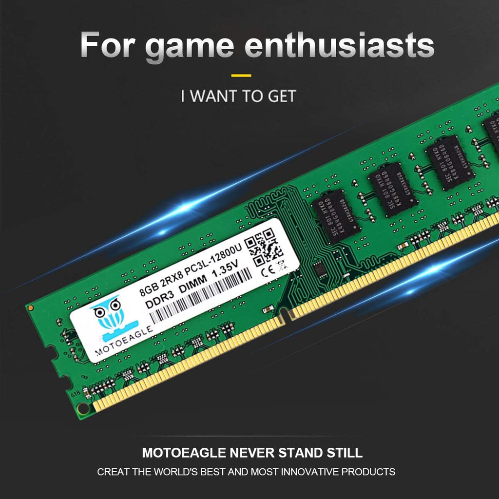 16GB Kit (2x8GB) DDR3L-1600 UDIMM Non ECC Unbuffered Desktop Memory X6800