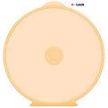 200 Orange Round Clamshell CD/DVD Case with Lock W825
