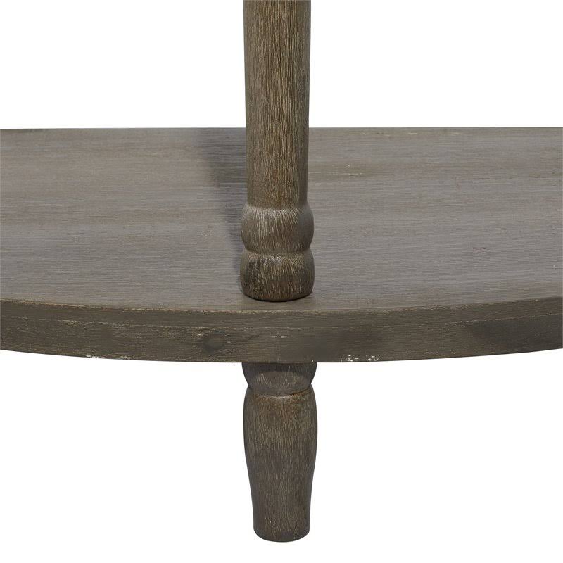 Beige Farmhouse Metal Console Table A15278
