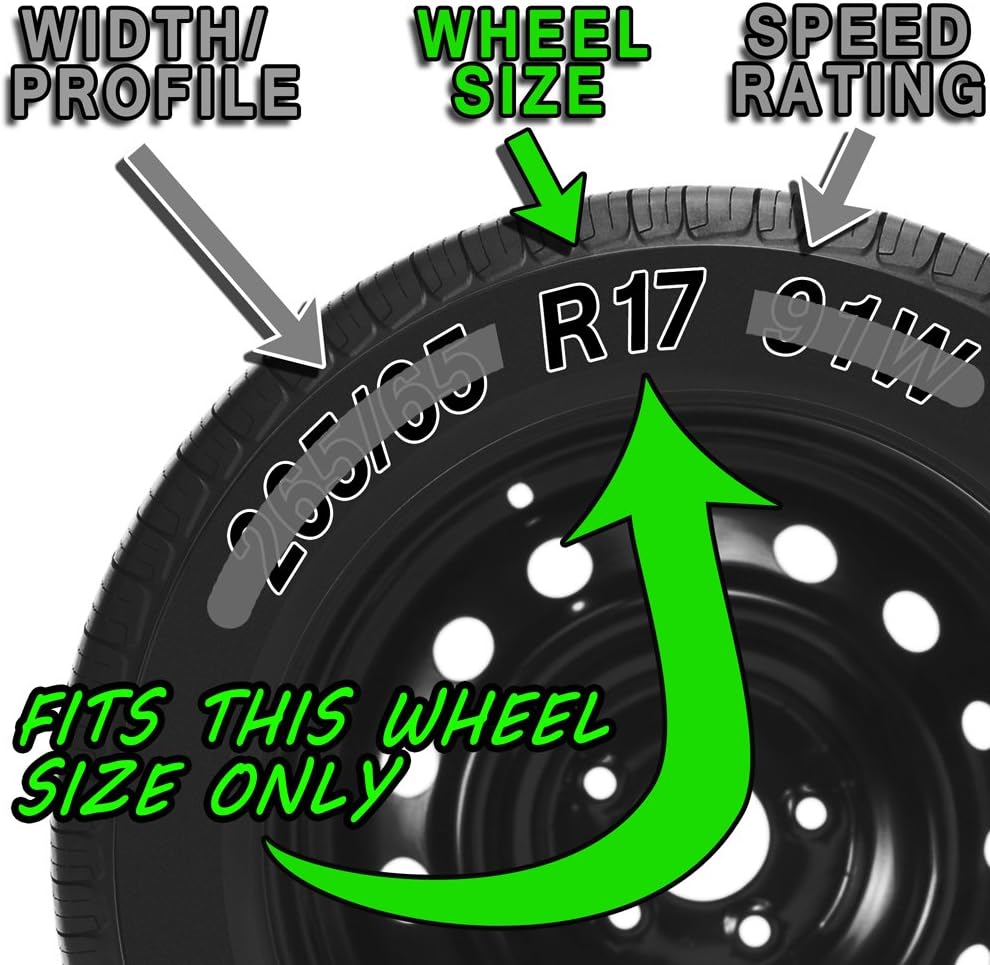 Silver 17 inch Bolt On Wheel Covers Pack of 4 M6346