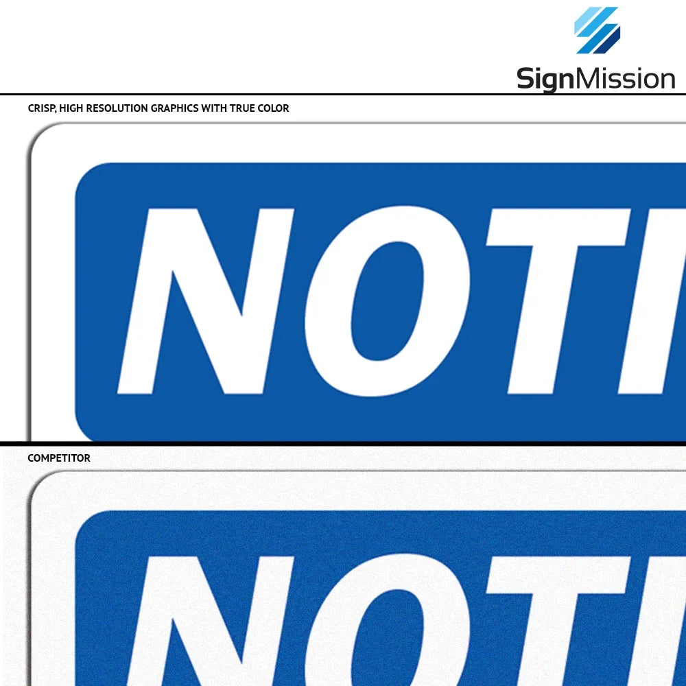 Plastic Emergency Sign C117