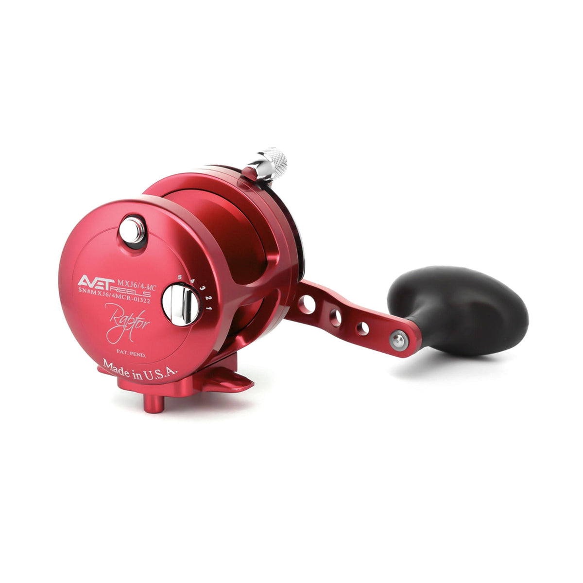 Red 2-Speed Lever Drag Casting Reel X34237