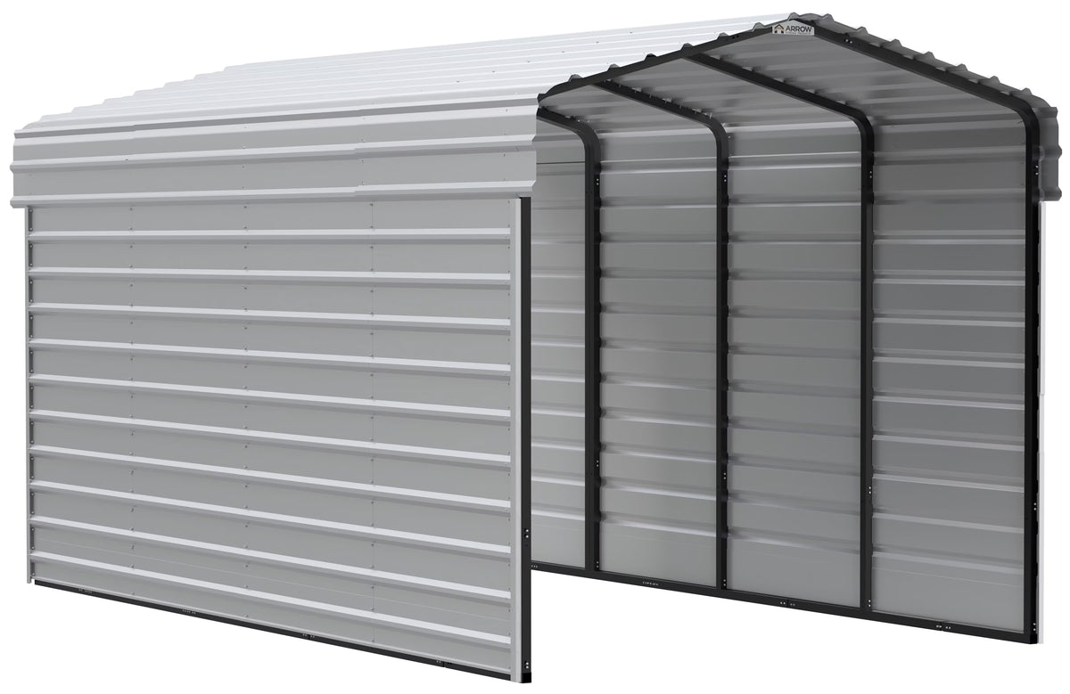 Galvanized Steel Carport Kit, 10' x 20' x 9' F33668
