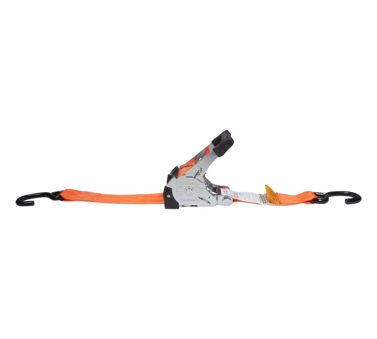 (4 Pack) Orange 2" x10' Auto Retract Ratchet Straps with Zinc Coated S Hook Tiedowns U268