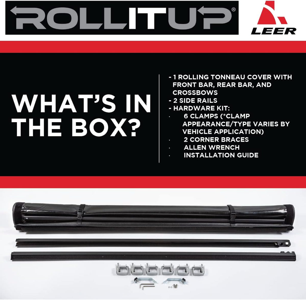 Soft Roll Up Truck Bed Tonneau Cover T851674