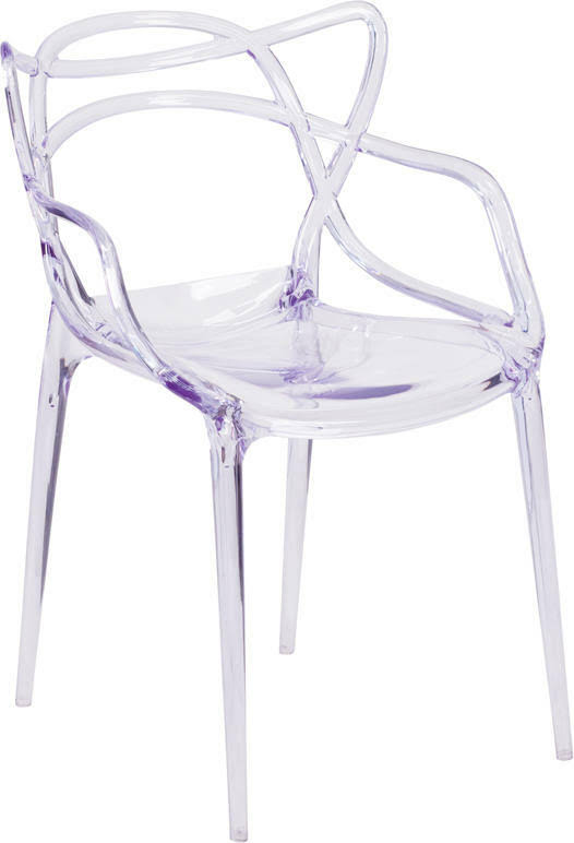 Clear Stackable Polycarbonate Dining Chair I4593