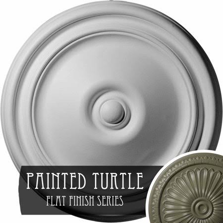 Roped Ceiling Medallion, Hand-Painted Polished Copper N450073