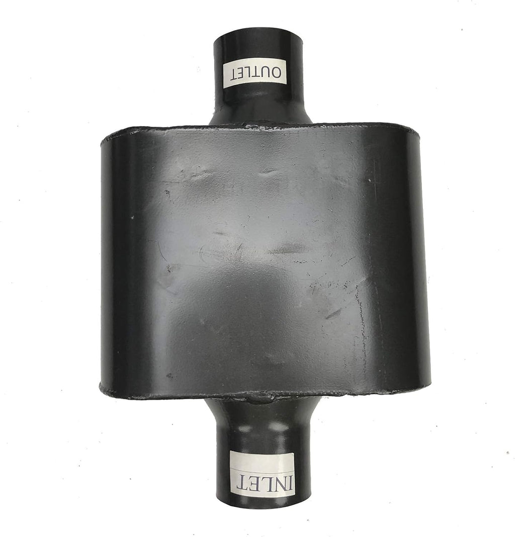 Pair of Single Chamber Performance Race Muffler 3" Center Universal Steel Muffler Pack of 2 Z817