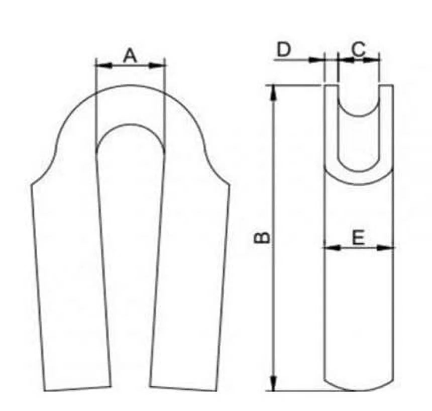 316 Stainless Steel Wire Rope Tube Thimble 05-Pack I34393
