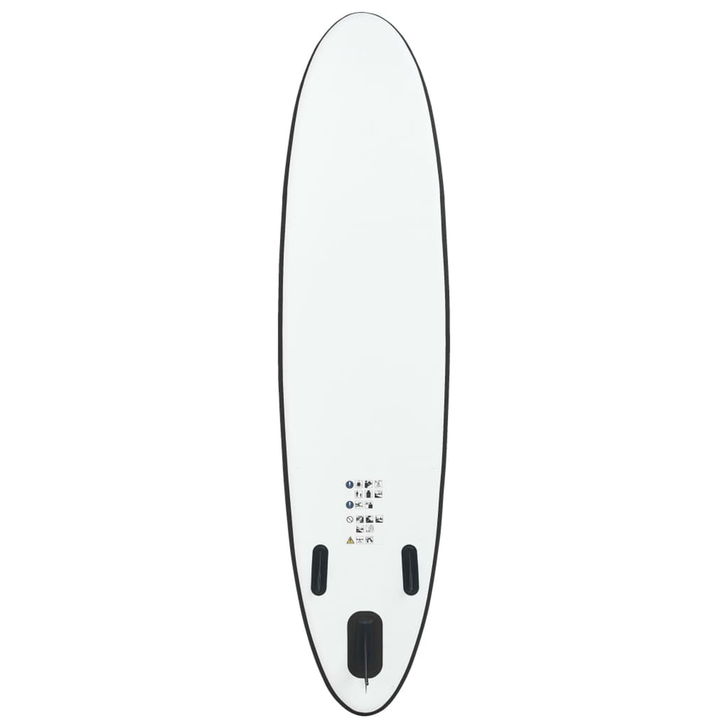 Inflatable Paddleboard Set Black and White U263691
