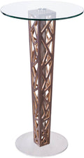 Crystal Walnut Bar Table T1524