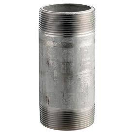 SS 304/304L Schedule 80 Seamless Extra Heavy Pipe Nipple 2x3 NPT Male D4232