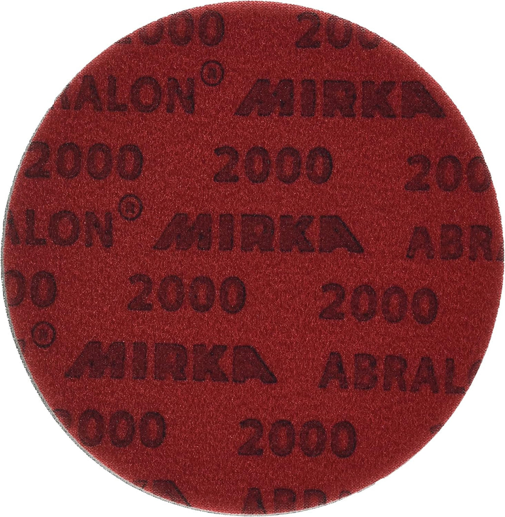2000 Grit Foam Backed Velcro Hook Polishing Discs, 6 Inch, 20 Discs Pack of 2 I93851