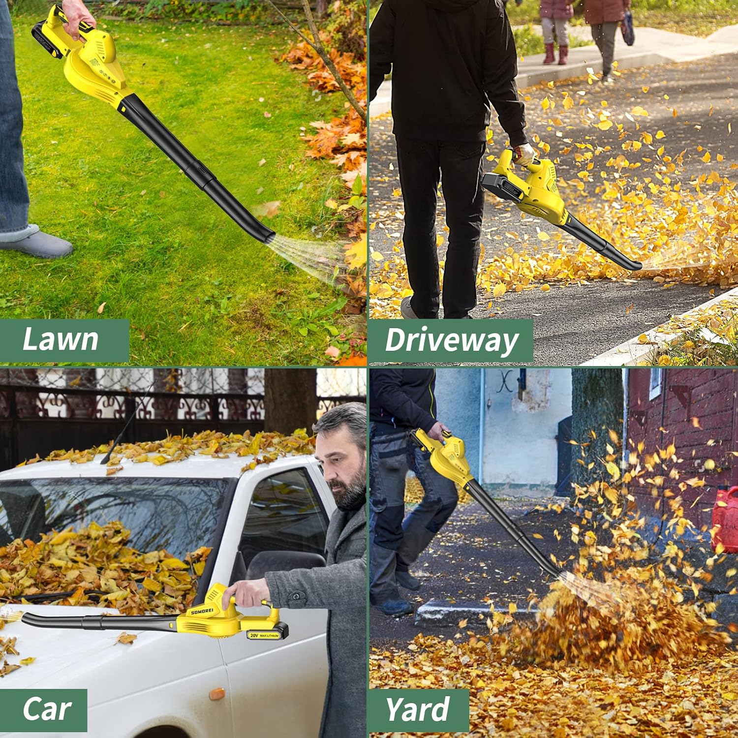 20V Cordless Handheld Leaf Blower, Pack of 2 T356017