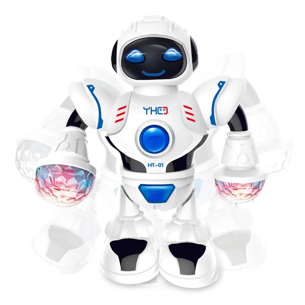 Fashion Intelligence Development Toys Robot Dancing Children Electric Light Music Model Toy Z9581