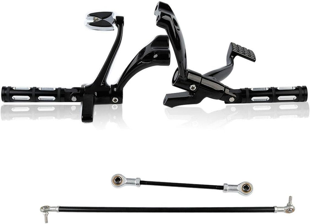 Chrome Forward Controls Pegs Levers Linkages for Harley Sportster 1200 Low 2006-2011 Nightster 2007-2012 Z718