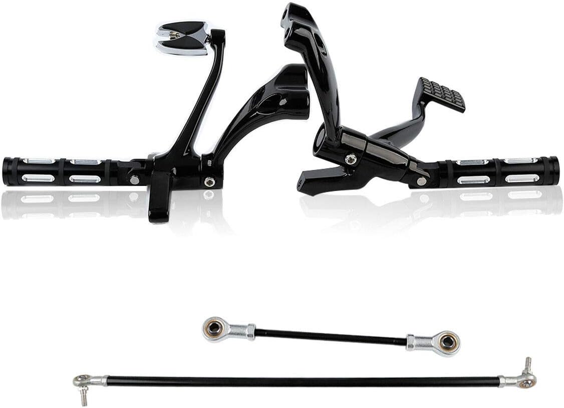 Chrome Forward Controls Pegs Levers Linkages for Harley Sportster 1200 Low 2006-2011 Nightster 2007-2012 Z718