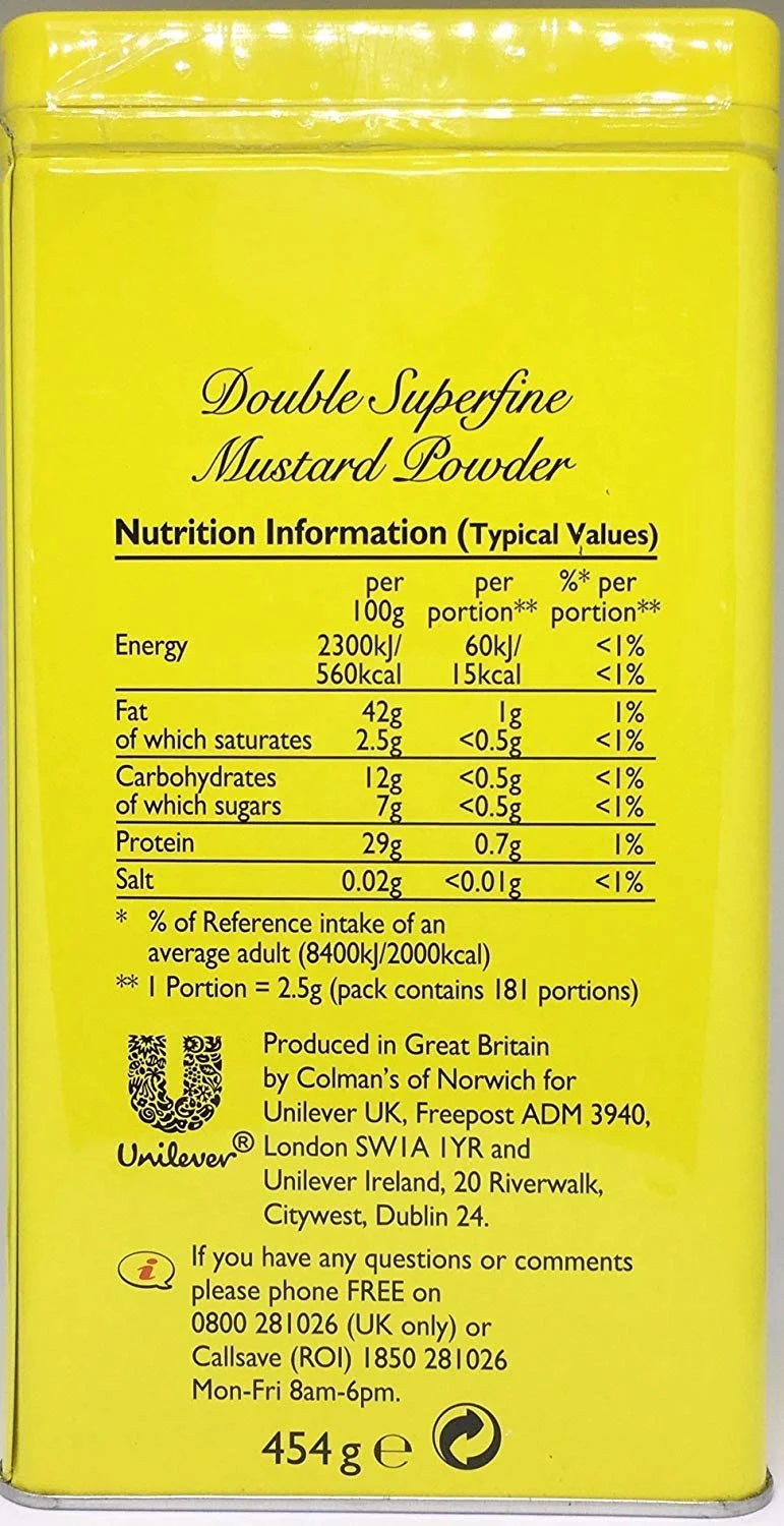 Dry Mustard Powder, 16 Ounce K731665