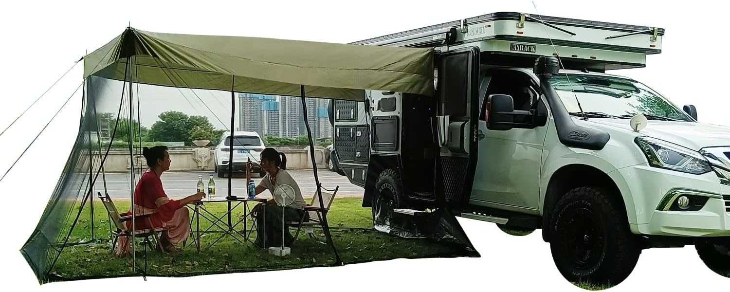 Portable Rear Tent with Mosquito Net for SUV T3641