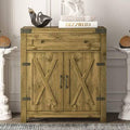 Modern Farmhouse Accent Cabinet with Drawer & 2 Doors, 30 inch F117
