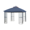 Midnight Trellis Replacement Canopy Top Cover for Steel Finial Gazebo I102346