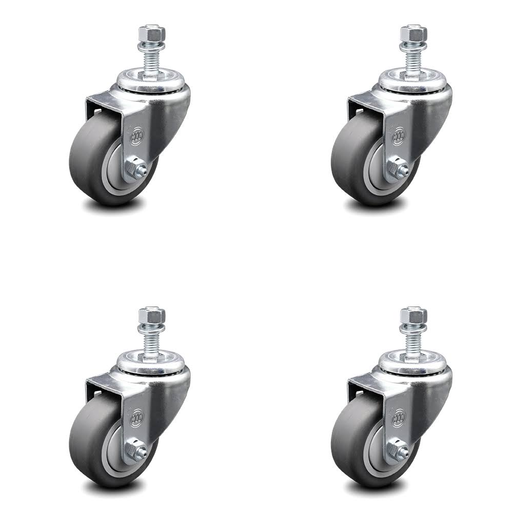 3.5 inch Thermoplastic Rubber Wheel Swivel Caster Set Z5468