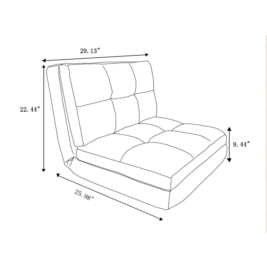 Loungie Microsuede Flip Convertible Chair B726716