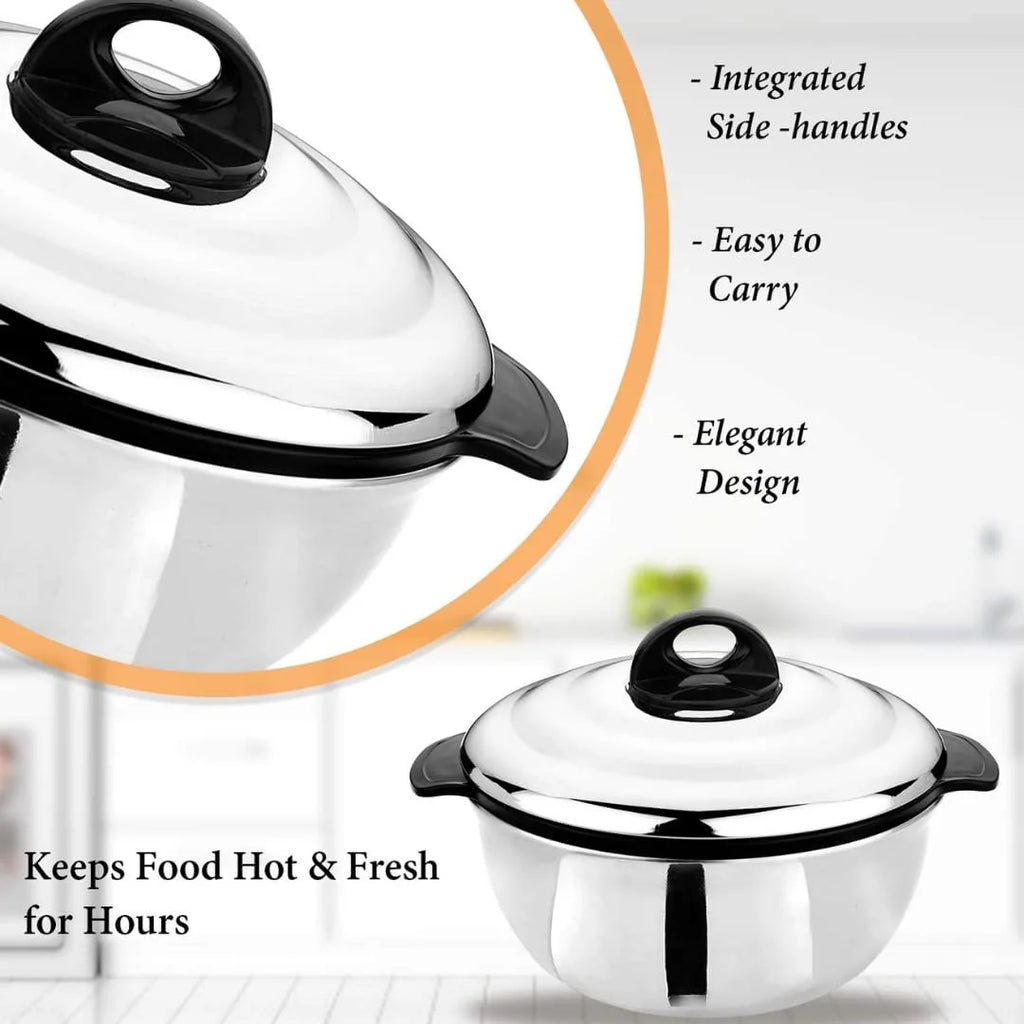 Insulated Stainless Steel Casserole with Lid L31094