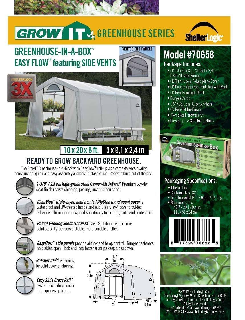 10 x 10 x 8 Greenhouse C8439