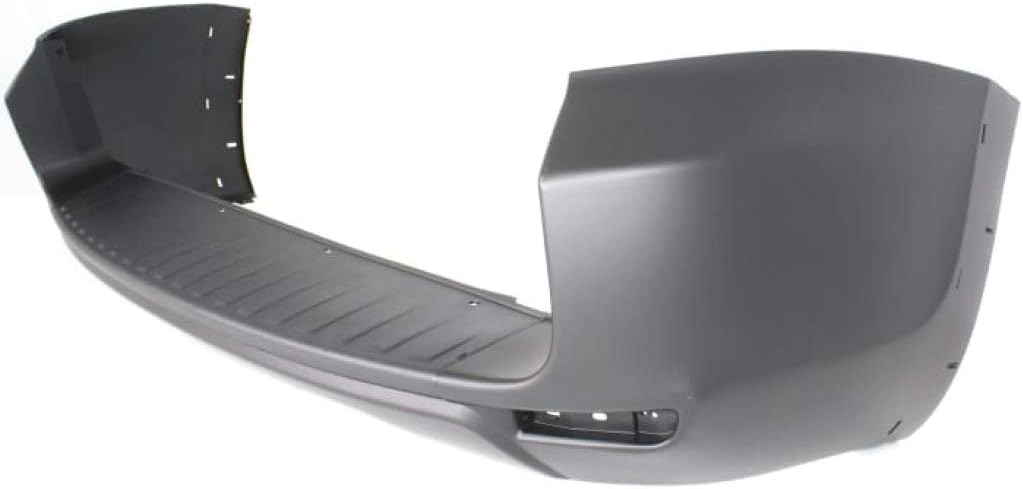 Rear Primed Bumper Cover with Flare Hole and Bumper Extension W414565