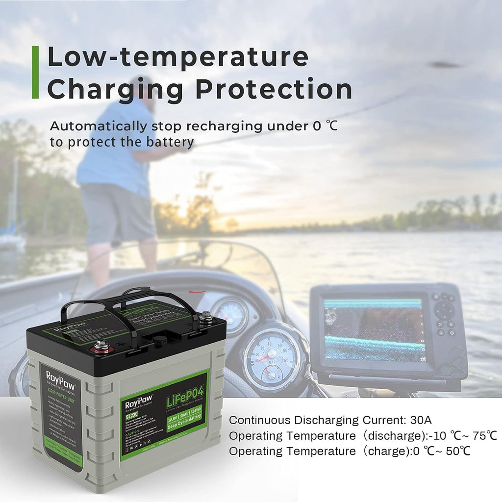 12V 30Ah LiFePO4 Deep Cycle Battery E1133