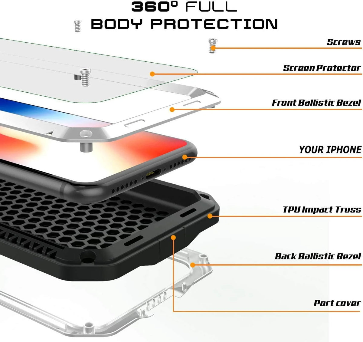 Gold Aluminum Metal iPhone XR Case O520