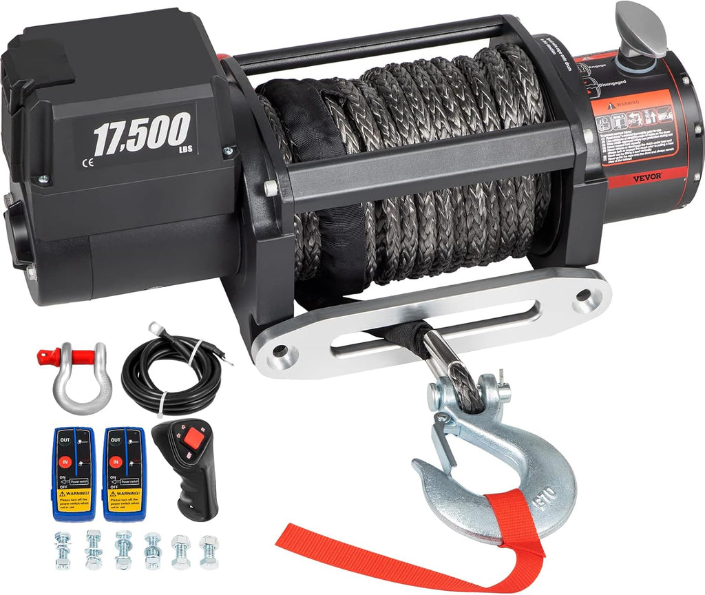 17500lb 12V Electric Winch with Wireless Remote Control N9944